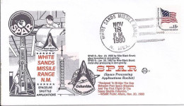 USA-AERO N° 1204 S/L.DE WHITE SANDS/18.11.80  THEME: PROG. SPAR - 3c. 1961-... Lettres