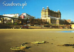 SCARBOROUGH, YORKSHIRE, SANDS, GRAND HOTEL, ARCHITECTURE, BRIDGE, BEACH, ENGLAND, UNITED KINGDOM, POSTCARD - Scarborough