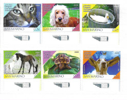 SAN MARINO - 2009 - ANIMALI DA COMPAGNIA - SERIE 6 VALORI - NUOVA MNH**(YVERT 2208\13 - MICHEL 2413\8 - SS 2255\60) - Unused Stamps