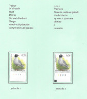 Belgium -  2005 BUZIN Birds - 0,20€  ZWAARTKOOMEEUW/MOUETTE MéLANOCéPHALE  Plaatnummers 1 - 2 Postfris - Zie Scan - 2011-..