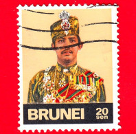 BRUNEI - Usato - 1974 - Sultano Hassanal Bolkiah (1° Serie) (1974-1978) - 20 - Brunei (1984-...)