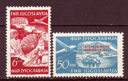 Jugoslavia 1951 Posta Aerea Unif. A45/46 MNH/** VF - Luchtpost