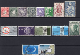 BELL'INSIEME DI QUINDICI ESEMPLARI DELL'EIRE(IRLANDA) TUTTI USATI CON DIVERSI ANNULLI  CON OTTIMA CENTRATURA - Used Stamps