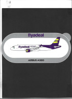 Autocollant  **Flyadeal ** Airbus A320   ** - Aufkleber