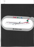 Autocollant  ** MEA  ** Airbus A320   ** - Stickers