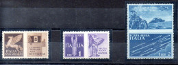 Italia 3 Series "PROPAGANDA DE GUERRA" Año 1942 -NO EMITIDOS- Nº Michel 328P5 + 330P6 + 331P7 * - Propagande De Guerre