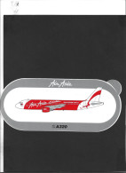 Autocollant  ** Air Asia  ** Airbus A 320 - Stickers