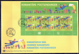 UNO Wien 2007 - Postsendungen, FDC Mit Nr. 512 Im Kleinbogen - FDC