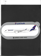 Autocollant  **  Latam ***  Airbus A 350-900 - Stickers