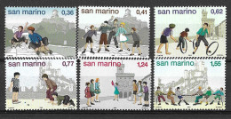 SAN MARINO - 2003 - GIOCHI D'INFANZIA - SERIE 6 VALORI - NUOVA MNH** ( YVERT 1888\91  - MICHEL 2113\8  - SS 1948\53) - Unused Stamps