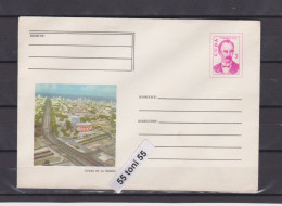 1975 VIEW OF THE CITY OF HAVANA 3c Postal Stationery. CUBA - Storia Postale