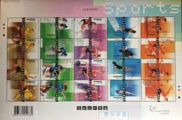 Hong Kong 2004 Sports Extra Large Sheetlet MNH - Blocks & Kleinbögen