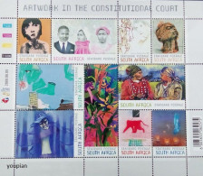 South Africa 2009, Artwork In The Constitutional Court, MNH S/S - Ongebruikt