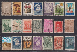 Timbres Oblitérés De Grèce, Années Diverses - Collections