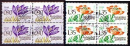 BULGARIA - 2023 - Field Flowers - 2v - Bl De 4 Used - Used Stamps