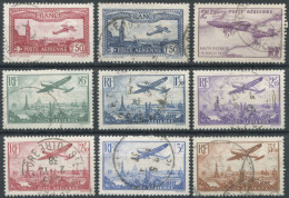 France, PA N°5 à 13 - Oblitérés - (F1531) - 1927-1959 Matasellados