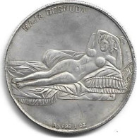 Espagne )medaille La Maja Nue De Francisco Goya 1797-1800) - Monarquía/ Nobleza