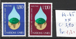 NATIONS UNIES OFFICE DE GENEVE 64-65 ** Côte 3.90 € - Unused Stamps