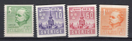 T1196 - SUEDE SWEDEN Yv N°283/86 ** - Unused Stamps