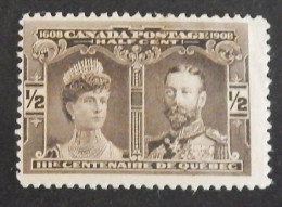 CANADA YT 85 NEUF*MH "PRINCESSE ET PRINCE DE GALLES" ANNÉE 1908 - Ongebruikt