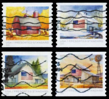 Etats-Unis / United States (Scott No.5684-87 - Fllags On Barns) (o) Use Set Of 4 - Used Stamps