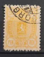 Très Ancien Timbre Oblitéré 20 Penny Finlande - Used Stamps