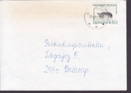 Greenland SISIMIUT 1992 Cover Brief Lettre BALLERUP Denmark 8.50 Kr. Seal Robbe Stamp - Covers & Documents