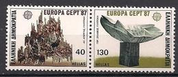 Griechenland / Greece (1987)  Mi.Nr.  1651 + 1652  Postfrisch / ** / Mnh  (4pu35)  EUROPA - 1987