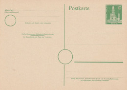 BERLIN - 1956, Ganzsache P 32 Bauten, Ungebraucht - Cartes Postales - Neuves