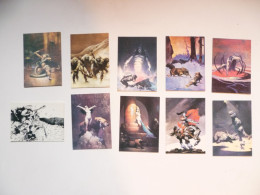 Lot De 10 Cartes à Collectionner Illustrateur FRAZETTA - Altri & Non Classificati