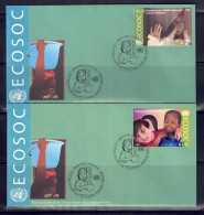 UNO Wien 2009 - ECOSOC, FDC Mit Nr. 605 - 606 - FDC