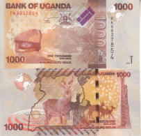 UGANDA 1000 SHILINGS 2021 P- 49 UNC - Burundi