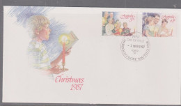 Australia 1987 Christmas X 2 FDC APM Maroochydore South - Cartas & Documentos