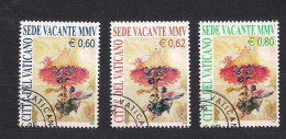 Vatican Vatikaan 2005 Yvertn° 1374-1376 (°) Oblitéré Cote 10 € Sede Vacante - Gebruikt