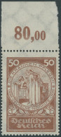 Dt. Reich 354 , 1924, 50 Pf. Nothilfe, Postfrisch, Pracht, Gepr. Schlegel - Ongebruikt