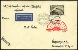 Dt. Reich 458 BRIEF, 1931, 4 RM Polarfahrt Auf Polarfahrtbrief Bis Malygin, Pracht - Covers & Documents