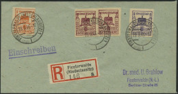 FINSTERWALDE 5b,5aVaII BRIEF, 1946, 8 Pf. Dunkelblauviolett Und Versuchszähnung 8 Pf. Gelblichrot Senkrechte Zähnung Sow - Andere & Zonder Classificatie