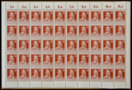 ALLIIERTE BES. 963 , 1947, 24 Pf. Stephan Im Bogen (50) Mit Plattennummer 4, Postfrisch, Pracht - Andere & Zonder Classificatie