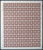 DIENSTMARKEN A D 10,11,14,16 , 1954, 25, 30, 50 Und 70 Pf. Zirkel Links, Bogen Bzw. In 2 Bogenteilen (bei Nr. 10), Teils - Autres & Non Classés