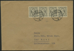 AMERIK. U. BRITISCHE ZONE 11III BRIEF, 1945, 4 Pf. Dunkelgelbgrau, Englischer Druck, Mit Abart äußere Umfassungslinie Re - Autres & Non Classés