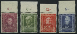 BUNDESREPUBLIK 117-20 , 1949, Helfer Der Menschheit Vom Oberrand, Prachtsatz - Neufs