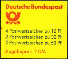 ZUSAMMENDRUCKE MH 22ak , 1987, Markenheftchen Burgen Und Schlösser, 2. Deckelseite: Blaue Mauritius, Mit Zählbalken, Pra - Autres & Non Classés