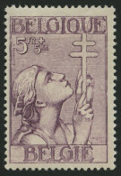 BELGIEN 372 , 1933, 5 Fr. TBC, Falzreste, Pracht - Neufs