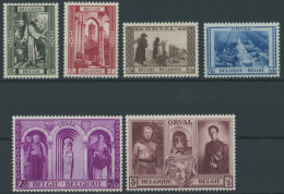 BELGIEN 514-19 , 1939, Wiederaufbau Der Abtei Orval, Postfrischer Prachtsatz, Mi. 70.- - Autres & Non Classés