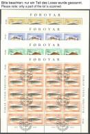 FÄRÖER 79-81,84-89KB , 1983, Dampfschiffe, Europa, Fische, Je Im Kleinbogensatz, Postfrisch, Pracht, Mi. 250.- - Féroé (Iles)