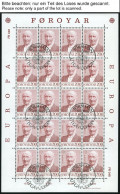 FÄRÖER KB O, 1980-90, Europa, 10 Kleinbogensätze (ohne 1988) Mit Ersttagsstempeln, Pracht, Mi. 400.- - Autres & Non Classés