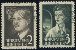 LIECHTENSTEIN 332/3 O, 1955, Fürstenpaar, Pracht, Mi. 130.- - Sonstige & Ohne Zuordnung