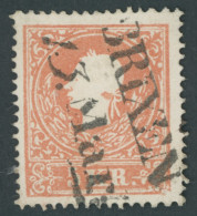 ÖSTERREICH BIS 1867 13II O, 1859, 5 Kr. Rot, Type II, Mit Plattenfehler Loch Im Hinterkopf L2 BRIXEN, Pracht - Sonstige & Ohne Zuordnung