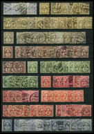 LOTS O, , 1882-1906, Partie Kreuz über Wertschild, 190 Werte, Teils In Nuancen, Erhaltung Etwas Unterschiedlich, Fundgru - Collections