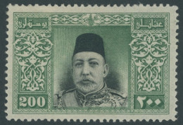 TÜRKEI 245 , 1914, 200 Ghr. Sultan Mehmed V, Falzreste, Pracht, Mi. 900.- - Andere & Zonder Classificatie